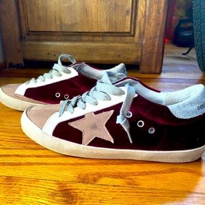 Golden Goose SUPERSTAR VELVET TRAINERS